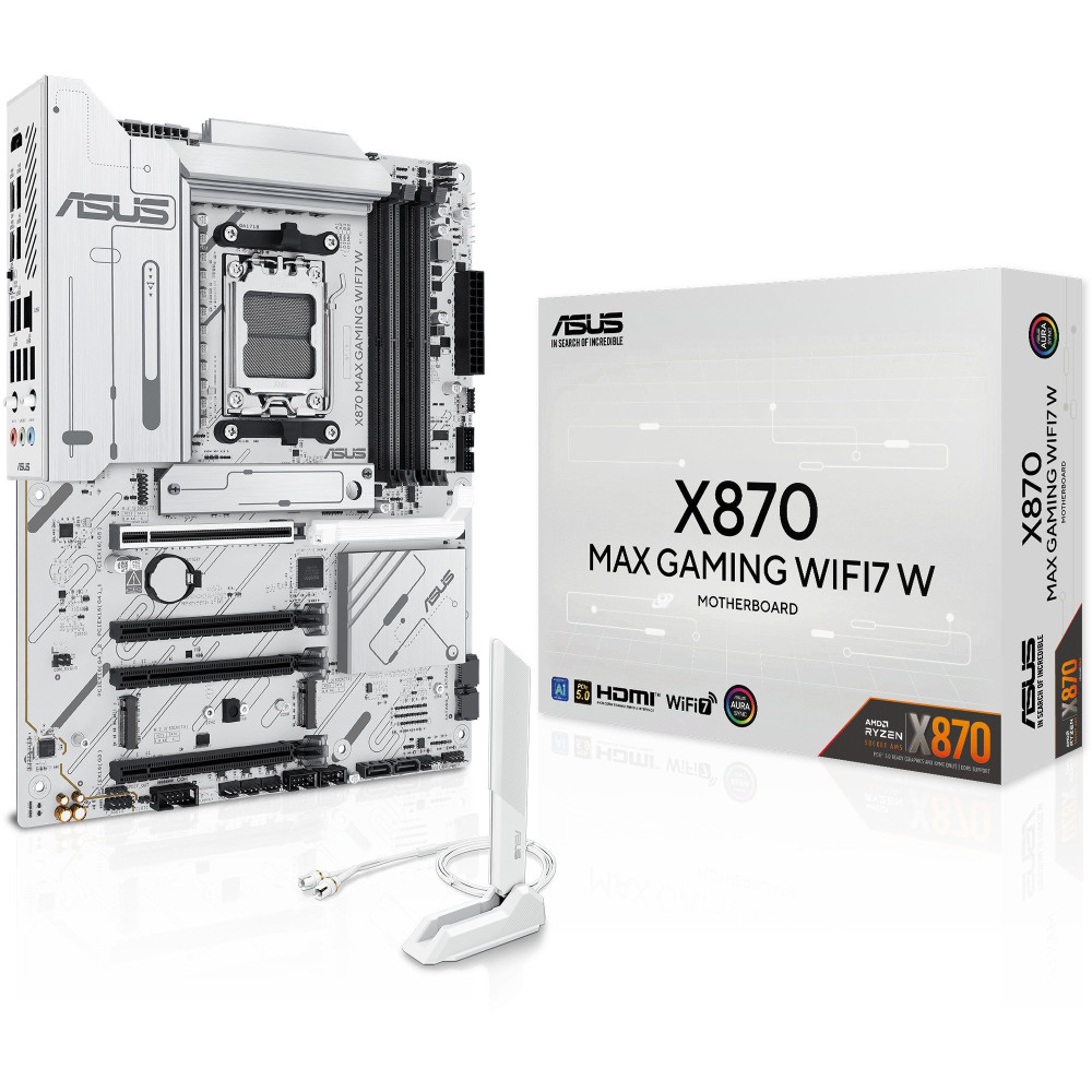 ASUS X870 MAX GAMING WIFI7 W AMD X870 Socket AM5 ATX, Scheda madre