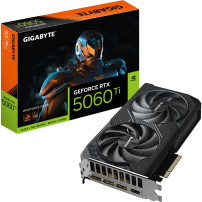GIGABYTE GeForce RTX 5060 Ti WINDFORCE OC 8G Scheda Grafica – 8 GB GDDR7, 128 bit, PCI-E 5.0, 2587 MHz Frequenza del core, 3 x D