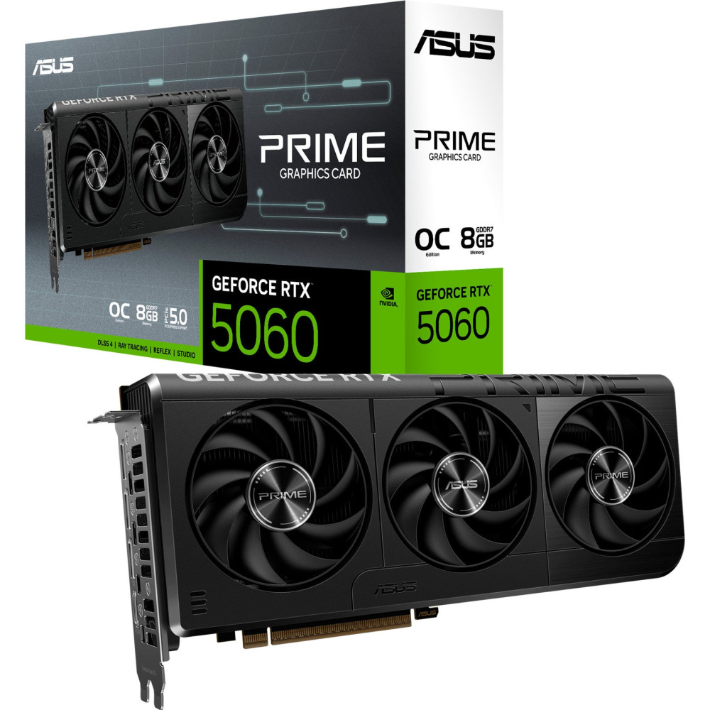 ASUS Prime -RTX5060-O8G NVIDIA GeForce RTX 5060 8 GB GDDR7, Scheda grafica