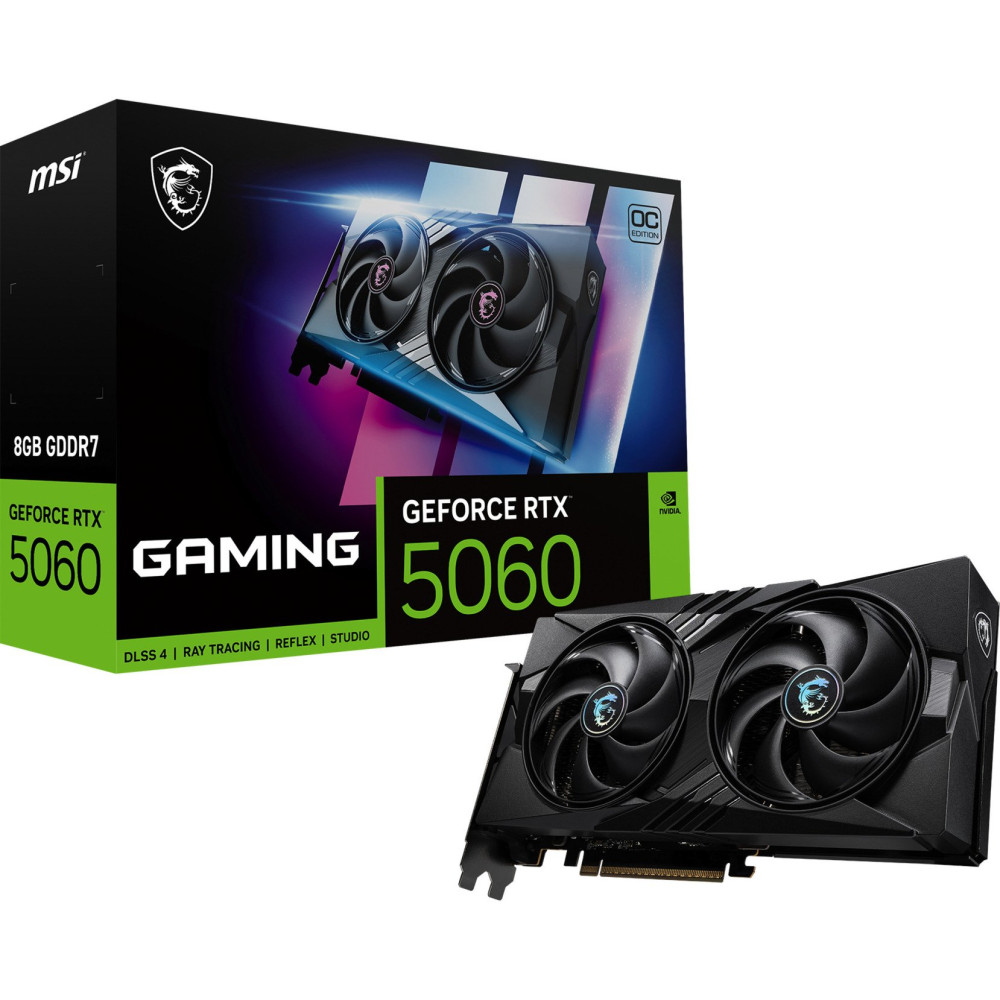 MSI GeForce RTX 5060 8G GAMING OC NVIDIA 8 GB GDDR7, Scheda grafica