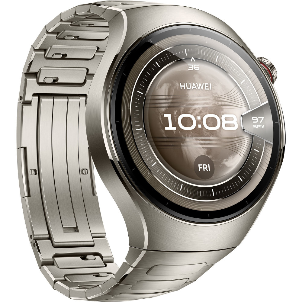 Huawei WATCH 5 (46 mm), cassa in titanio aerospaziale e cinturino in titanio. Compatibile con iOS e Android e chiamate E-sim, Sm