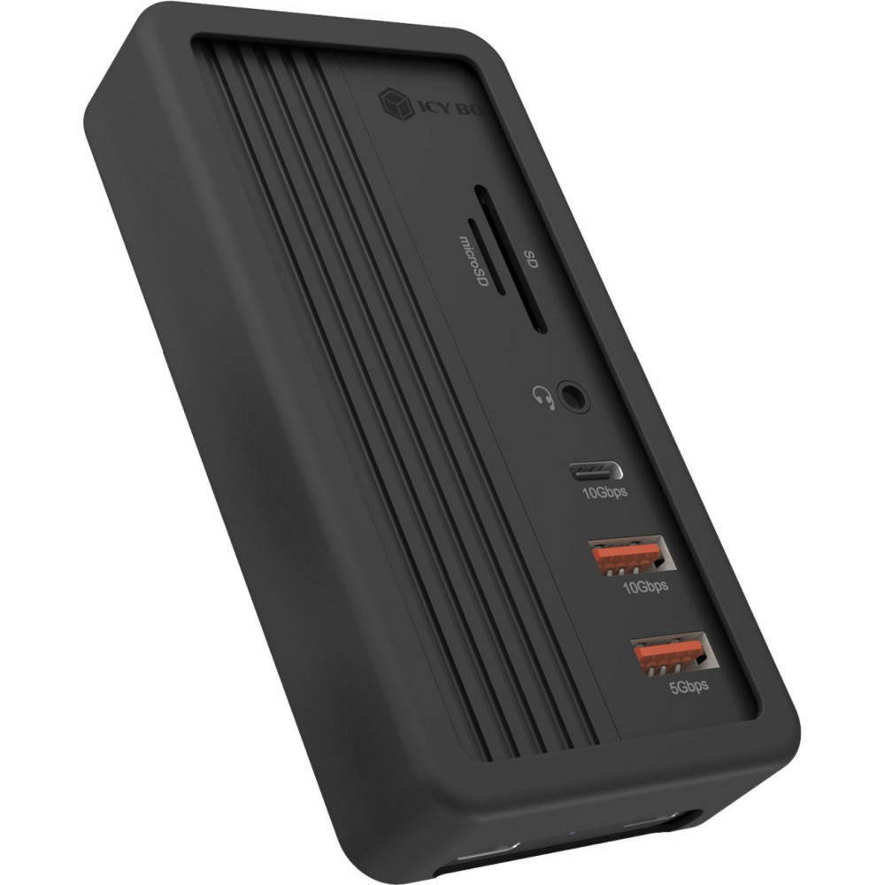 ICY BOX IB-DK4072M-CU31 USB 3.2 Gen 2 (3.1 Gen 1) Type-C Nero, Docking station
