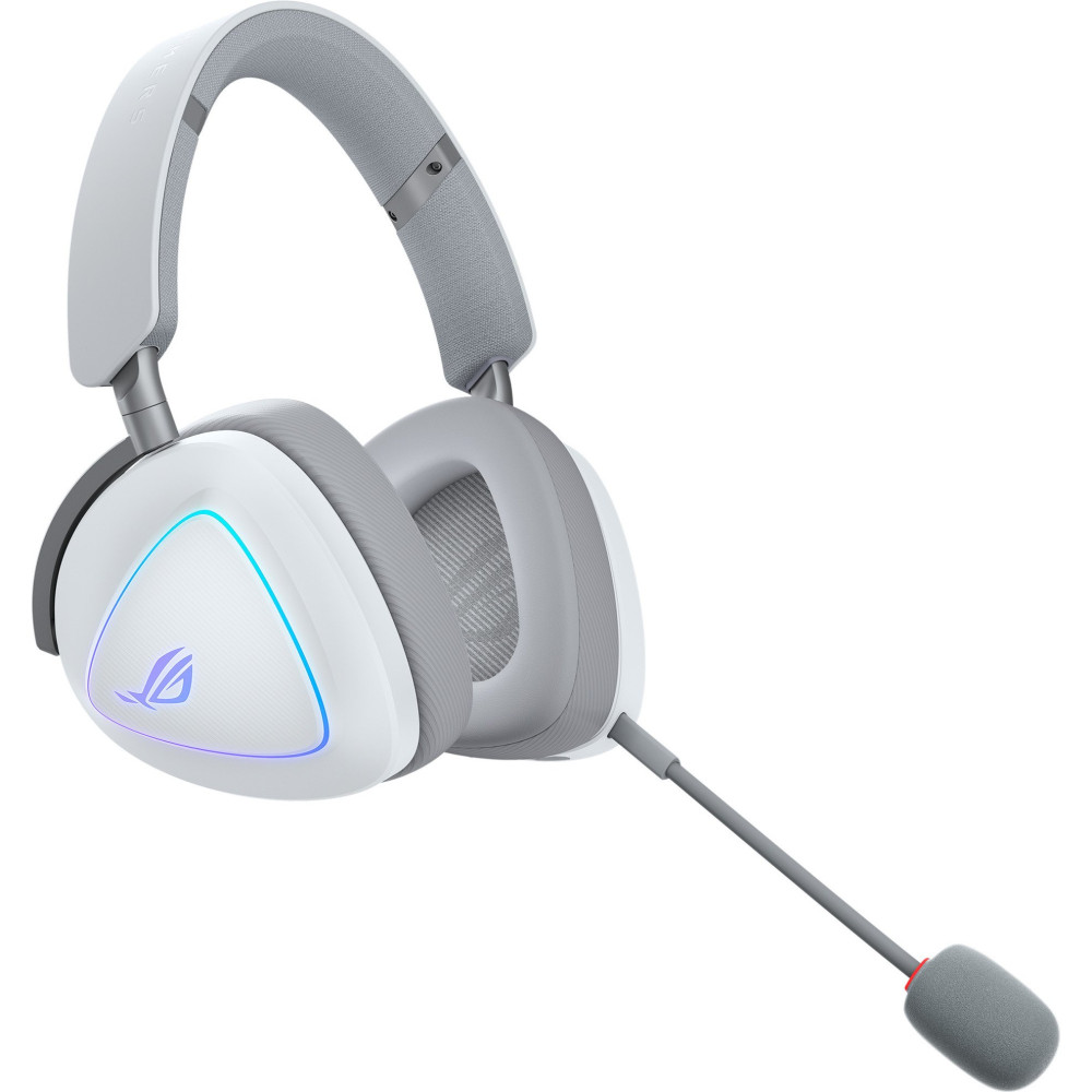 ASUS ROG Delta II Auricolare Con cavo e senza cavo A Padiglione Gaming USB tipo-C Bluetooth Bianco, Cuffia da gioco