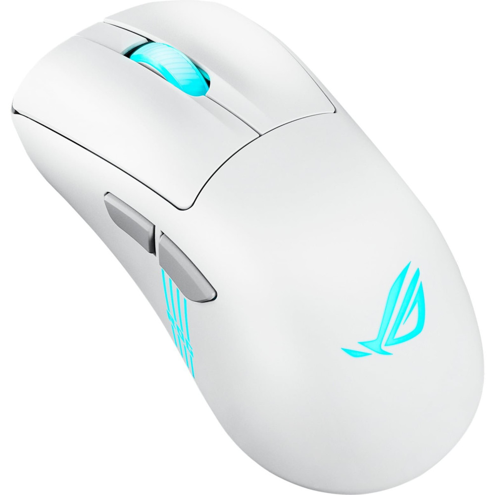 ASUS ROG Keris II Origin WHT mouse Gaming Mano destra RF Wireless + Bluetooth + USB Type-A Ottico 42000 DPI, Mouse da gioco