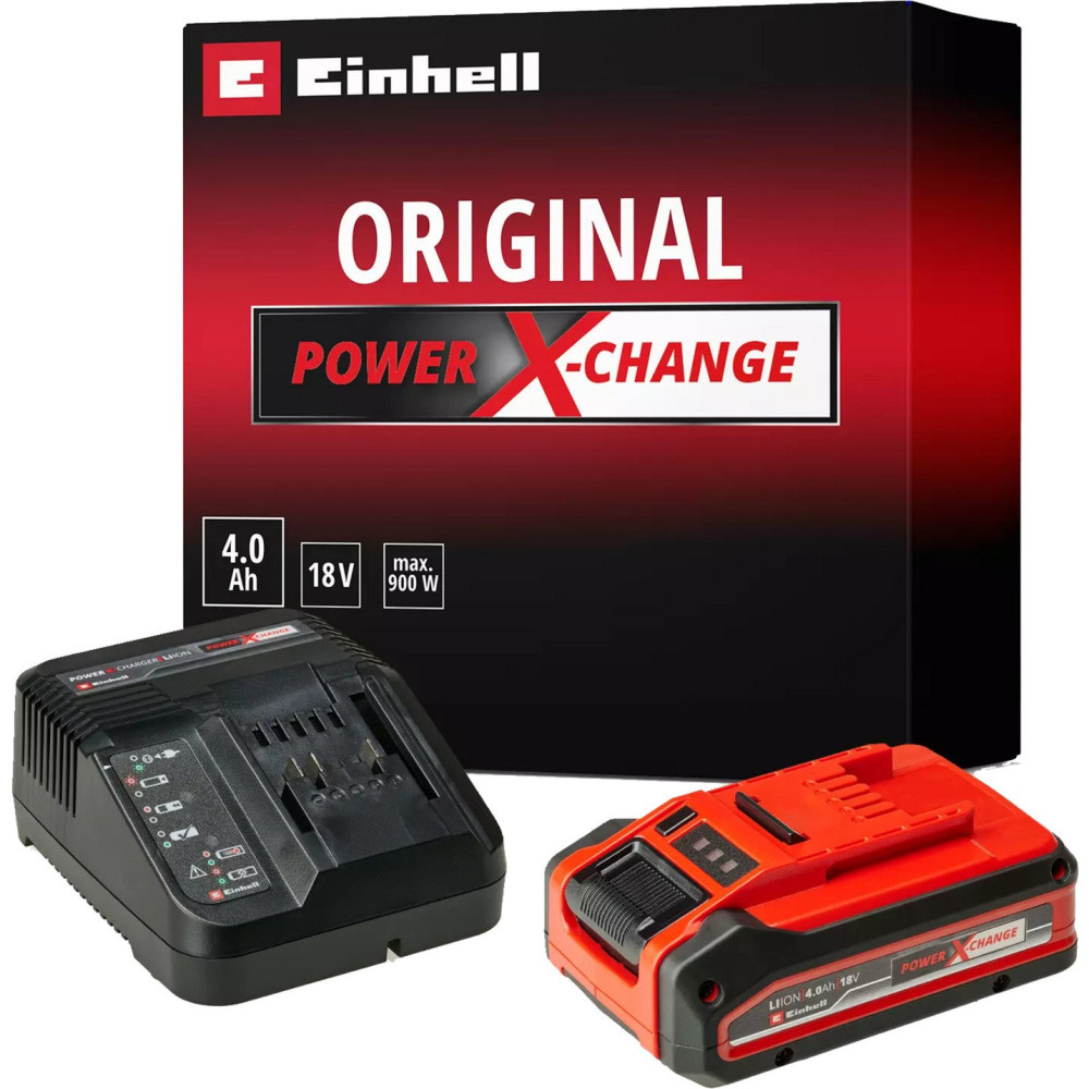 EINHELL PLUS Power-X-Change Starter-Kit, 18Volt 4Ah, set