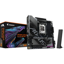 GIGABYTE B840M AORUS ELITE WIFI6E Scheda Madre – CPU AMD Ryzen 9000, VRM a 10+2+2 fasi, fino a 8200 MHz DDR5 (O.C.), 2 x M.2 PCI