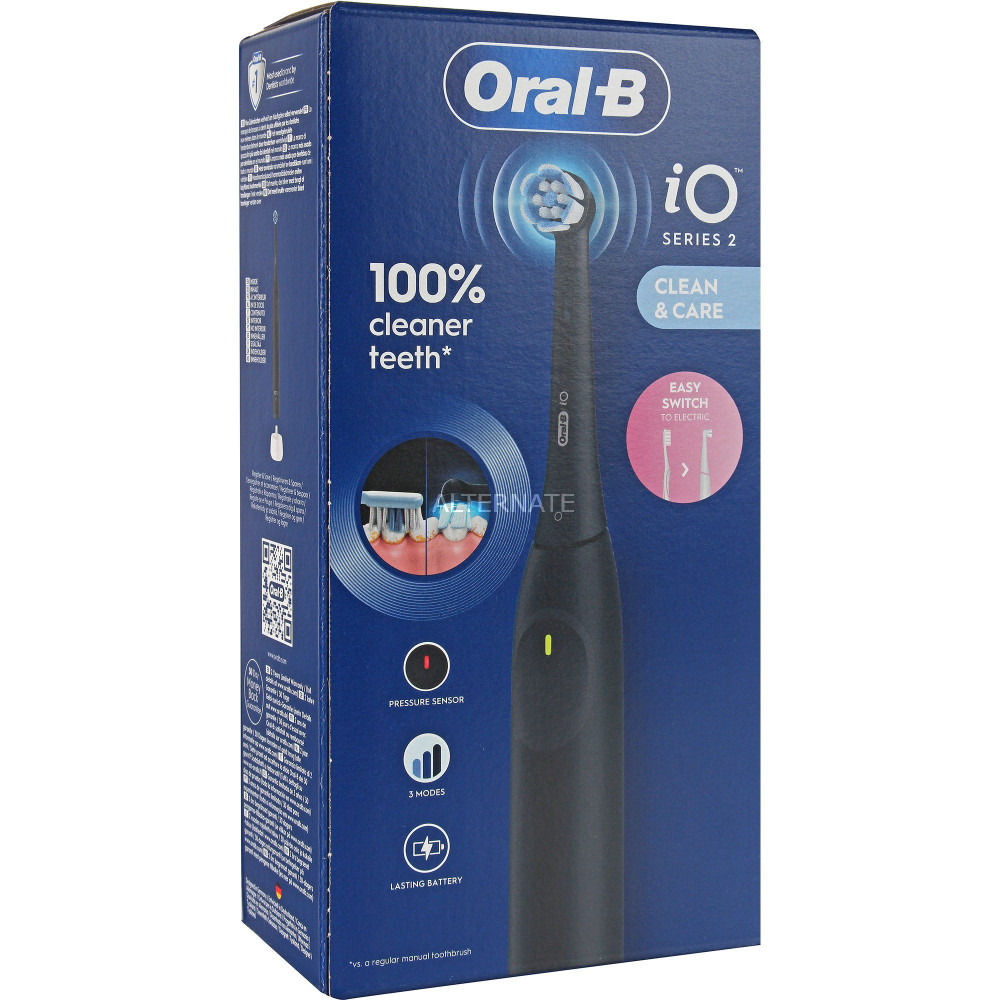 Braun Oral-B iO2 Serie 2 Night Black, Spazzolino da denti elettrico