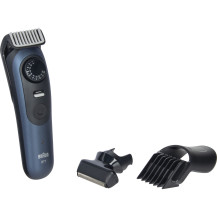 Braun BeardTrimmer 7 BT7520 Batteria 40 2 cm Bagnato e secco Nero, Blu, Rasoio per barba