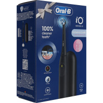 Braun iO Series 2 Adulto Spazzolino a vibrazione Nero, Spazzolino da denti elettrico