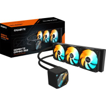 GIGABYTE GAMING 360 Raffreddamento Liquido per CPU - 3x120 mm Ventole ARGB, Meccanismo di bloccaggio a scorrimento, DAISY-CHAIN,