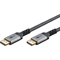 goobay Plus Cavo DisplayPort 2.0/2.1, 16K @ 60Hz, 80 Gbit/s