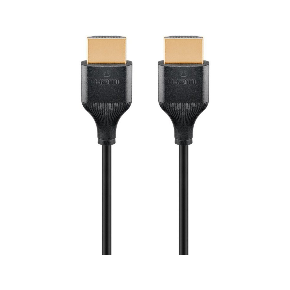 goobay Cavo HDMI sottile ad alta velocità con Ethernet, 4K @ 60Hz