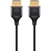 goobay Cavo HDMI sottile ad alta velocità con Ethernet, 4K @ 60Hz