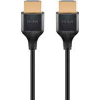 goobay Cavo HDMI sottile ad alta velocità con Ethernet, 4K @ 60Hz