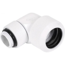 Alphacool Raccordo a vite Eiszapfen 13mm HardTube girevole 90° G1/4 - Bianco, Connessione