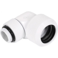 Alphacool Raccordo a vite Eiszapfen 13mm HardTube girevole 90° G1/4 - Bianco, Connessione