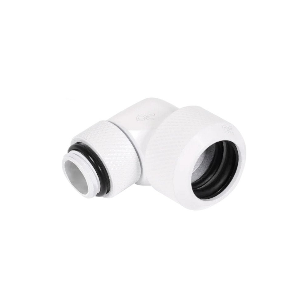 Alphacool Raccordo a vite Eiszapfen 13mm HardTube girevole 90° G1/4 - Bianco, Connessione