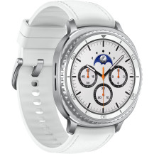 Samsung Galaxy Watch 8 Classic 3,3 cm (1.3") AMOLED 46 mm Digitale 438 x 438 Pixel Touch screen Argento Wi-Fi GPS (satellitare),