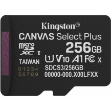 Kingston 256GB micSDXC Canvas Select Plus Gen3 150R A1 (Adattatore SD non incluso), Scheda di memoria