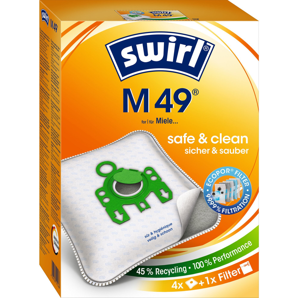 Swirl Sacchetti per aspirapolvere M 49 EcoPor