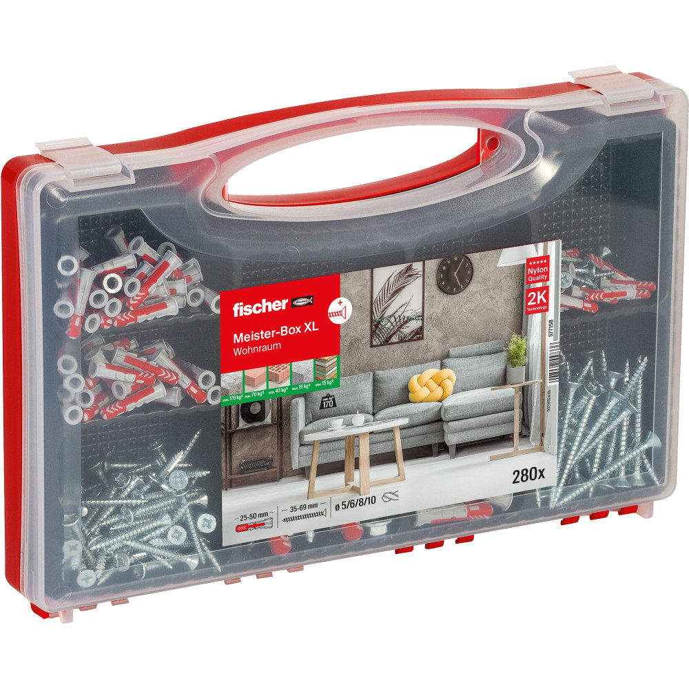 fischer Meister-Box XL Soggiorno + Viti, Tassello