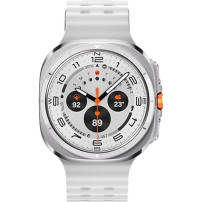 Samsung Galaxy Watch Ultra 3,81 cm (1.5") AMOLED 47 mm Digitale 480 x 480 Pixel Touch screen 4G Titanio, Bianco Wi-Fi GPS (satel