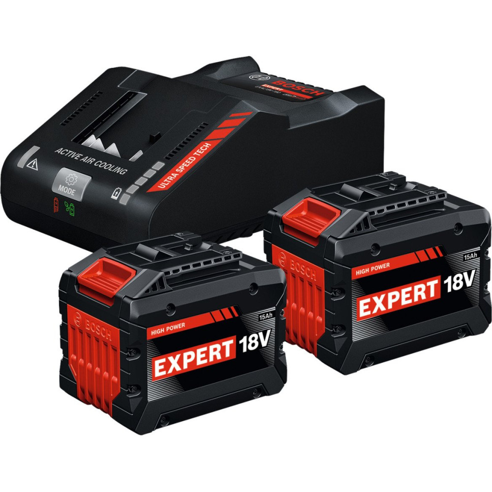 Bosch Set di avvio EXPERT 18V, 2x EXBA 18V-150 + caricabatterie EXAL18V-160