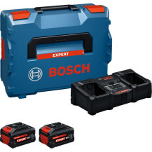 Bosch Set di avviamento EXPERT 18V, 2x EXBA 18V-80 + caricabatterie EXAL18V2-320