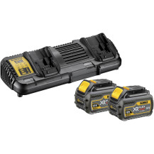 DEWALT Kit di avvio batteria XR FLEXVOLT DCB132T2, incl. 2x batteria 54 Volt 2Ah, set