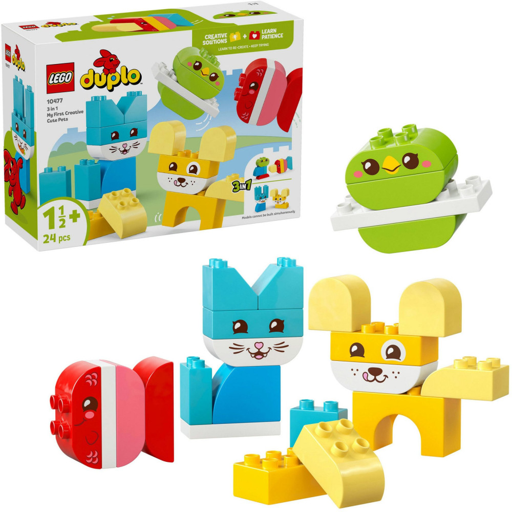 LEGO DUPLO 3-in-1 Animali Creativi, Giochi di costruzione