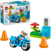 LEGO DUPLO Town Moto della polizia blu, Giochi di costruzione