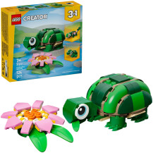 LEGO Creator 3 in 1 Tartaruga con Ninfea, Giochi di costruzione