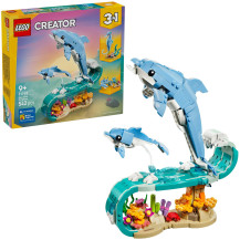 LEGO Creator 3-in-1 Animali marini: Splendidi delfini, Giochi di costruzione