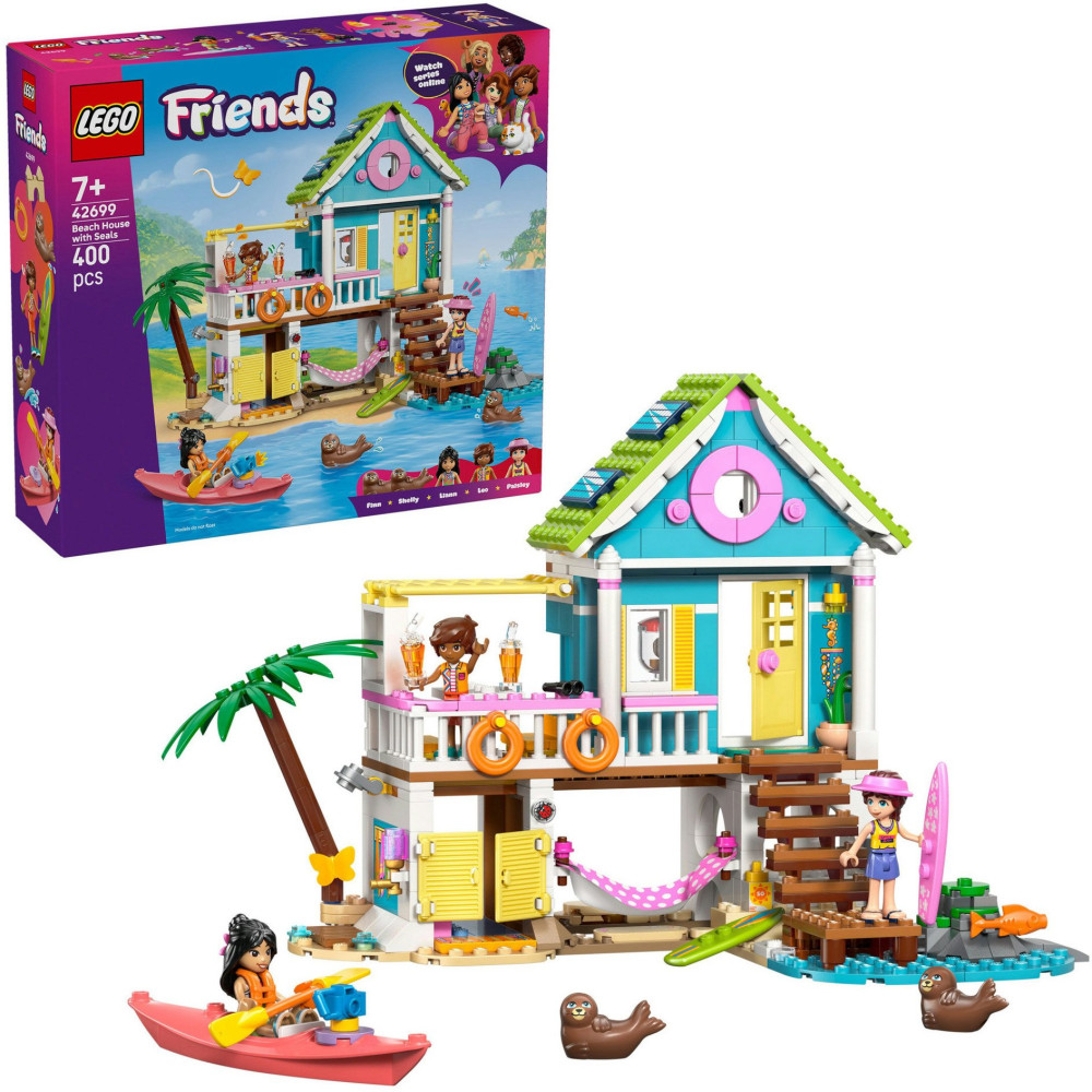 LEGO Casa sulla spiaggia Friends con foche, Giochi di costruzione