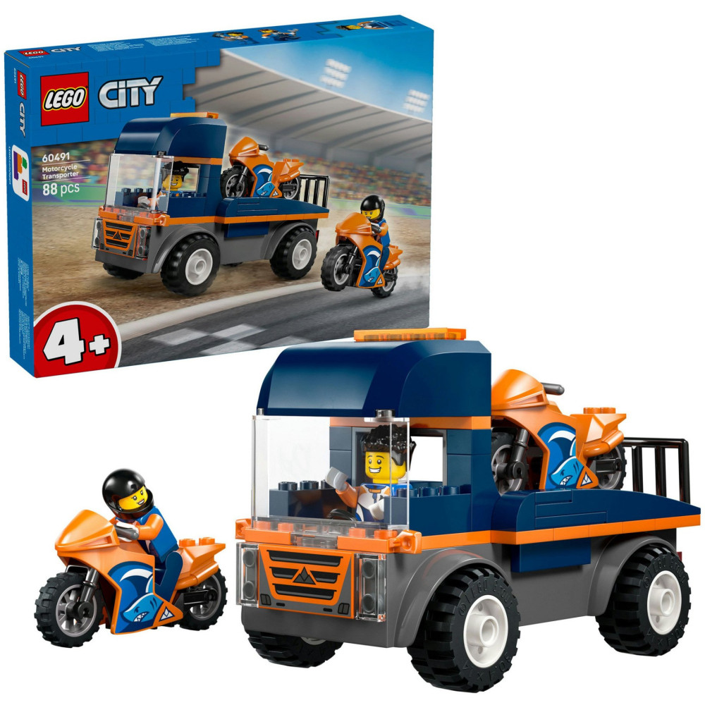 LEGO Trasportatore di motociclette City, Giochi di costruzione
