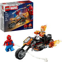LEGO Marvel Super Heroes Spider-Man vs. Ghost Rider sulla sua motocicletta, Giochi di costruzione