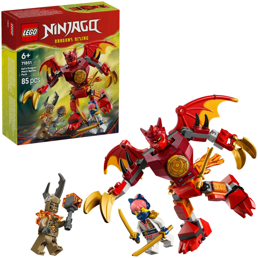 LEGO Ninjago Set da battaglia Mech Drago di Kai, Giochi di costruzione