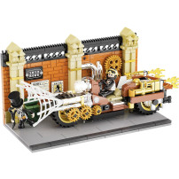 Lumibricks Inseguimento motociclistico steampunk, Giochi di costruzione