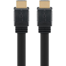 goobay Cavo piatto HDMI 2.1 ad alta velocità con Ethernet 8K / 60 Hz