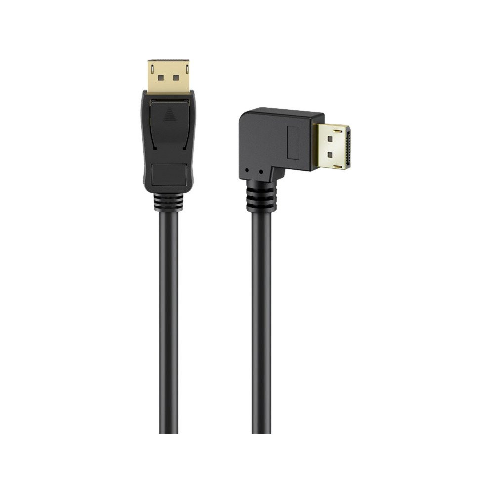 goobay Cavo DisplayPort con connettore a 90° > connettore DisplayPort, 8K / 144Hz