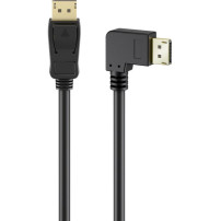 goobay Cavo DisplayPort con connettore a 90° > connettore DisplayPort, 8K / 144Hz