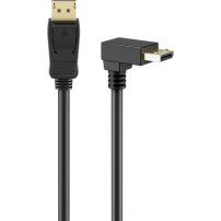 goobay Cavo DisplayPort con connettore a 90° > connettore DisplayPort, 8K / 144Hz