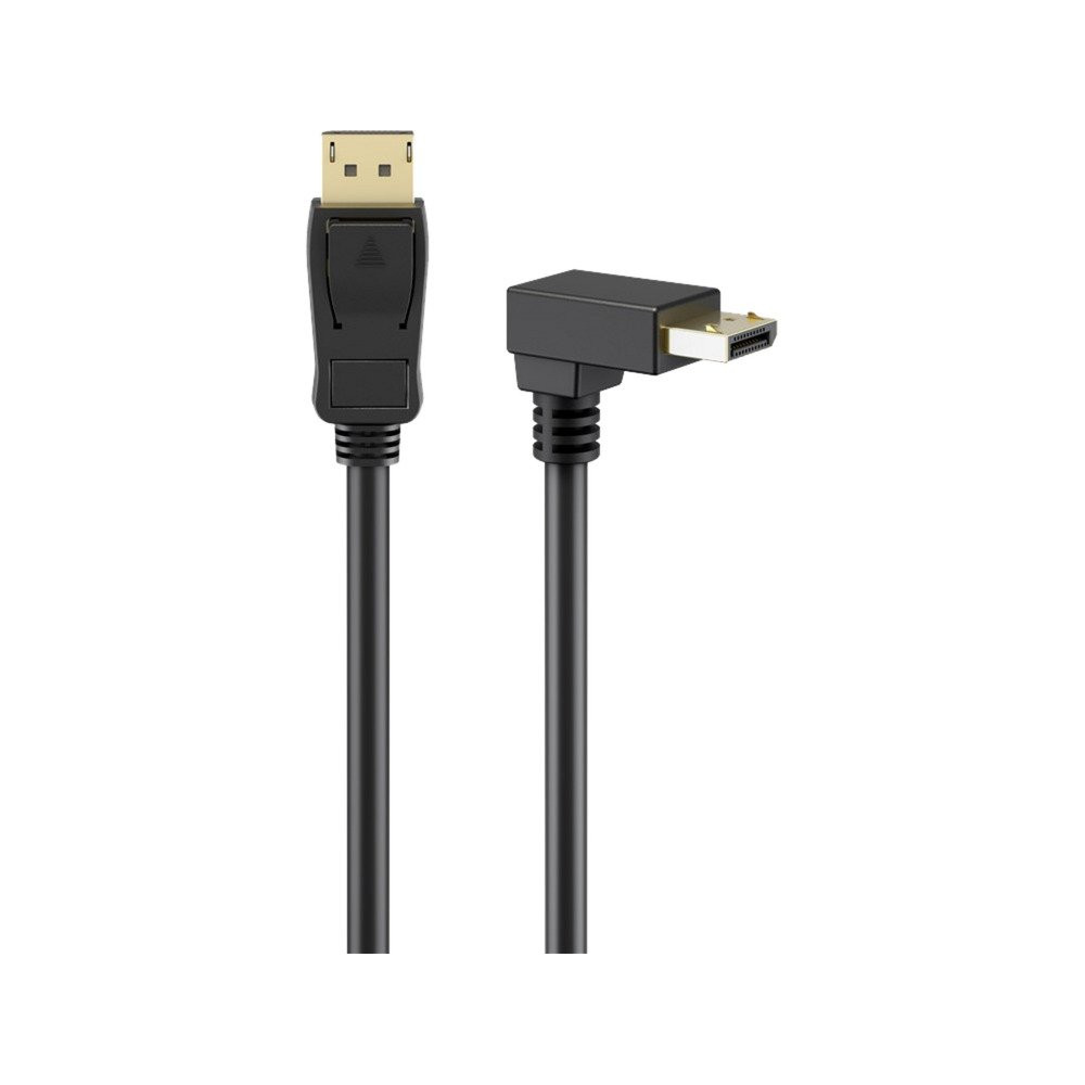 goobay Cavo DisplayPort con connettore a 90° > connettore DisplayPort, 8K / 144Hz