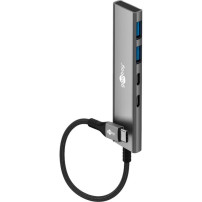 goobay Slim 4-Port USB-C a USB-C/USB-A 5 Gbit/s, Hub USB