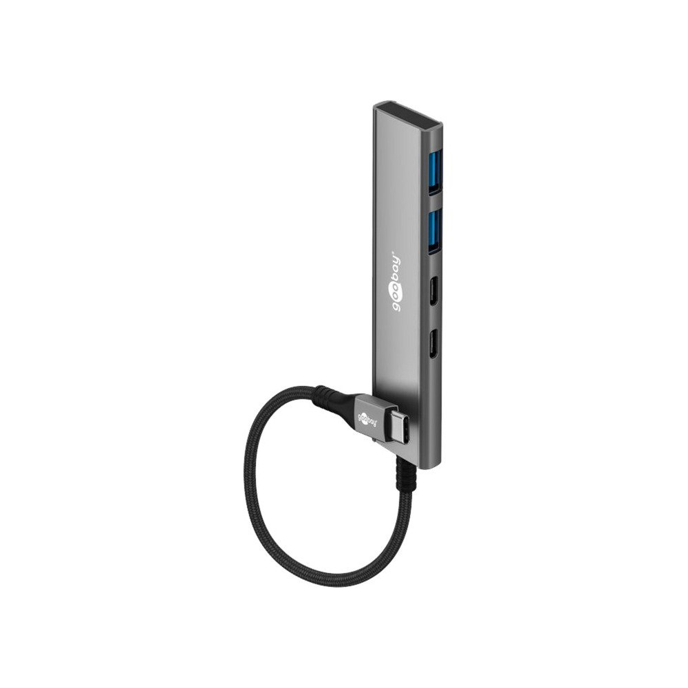 goobay Slim 4-Port USB-C a USB-C/USB-A 5 Gbit/s, Hub USB