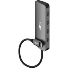 goobay Goobay Slim 4-Port USB-Hub Tipo-C, Hub USB