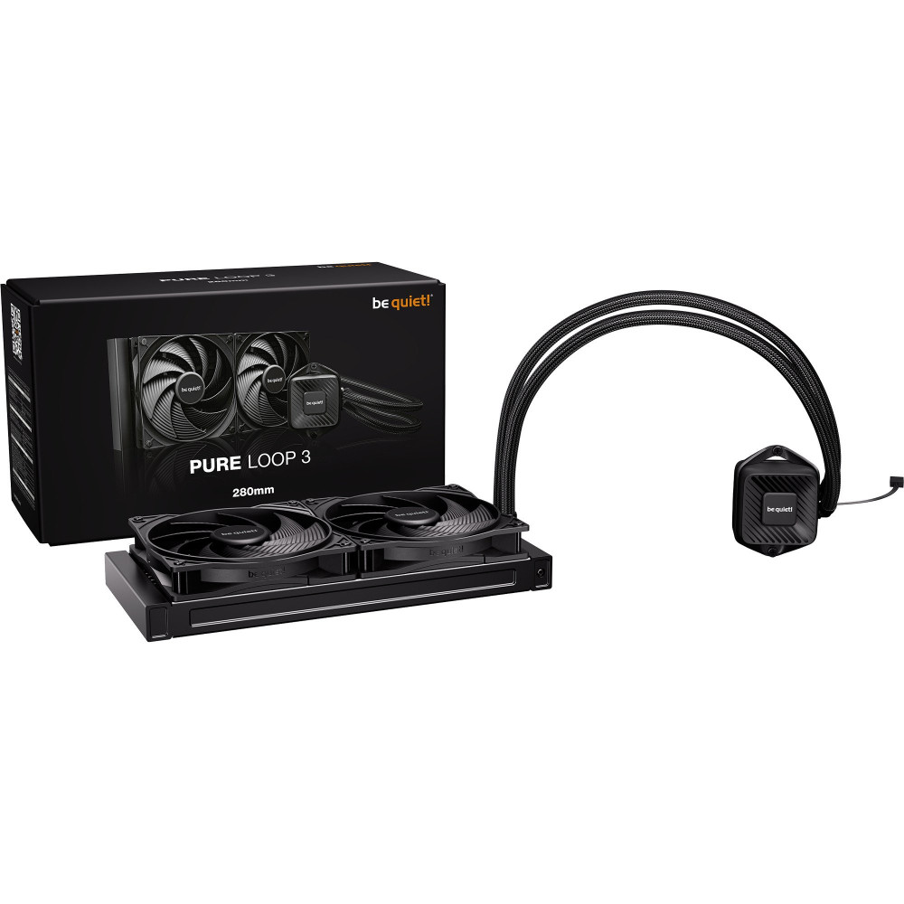 be quiet! PURE LOOP 3 Processore Raffreddatore di liquidi tutto in uno 14 cm Nero, Raffreddamento ad acqua