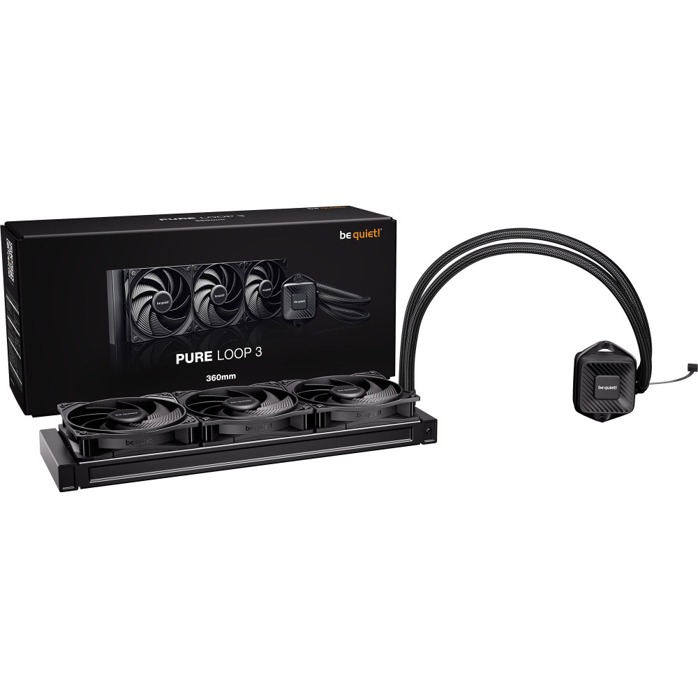 be quiet! PURE LOOP 3 Processore Raffreddatore di liquidi tutto in uno 12 cm Nero 1 pz, Raffreddamento ad acqua
