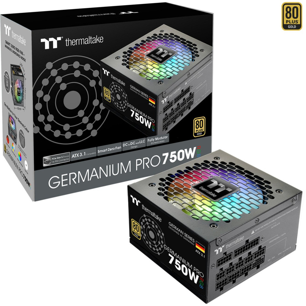 Thermaltake Germanium Pro RGB 750W, Alimentatore PC