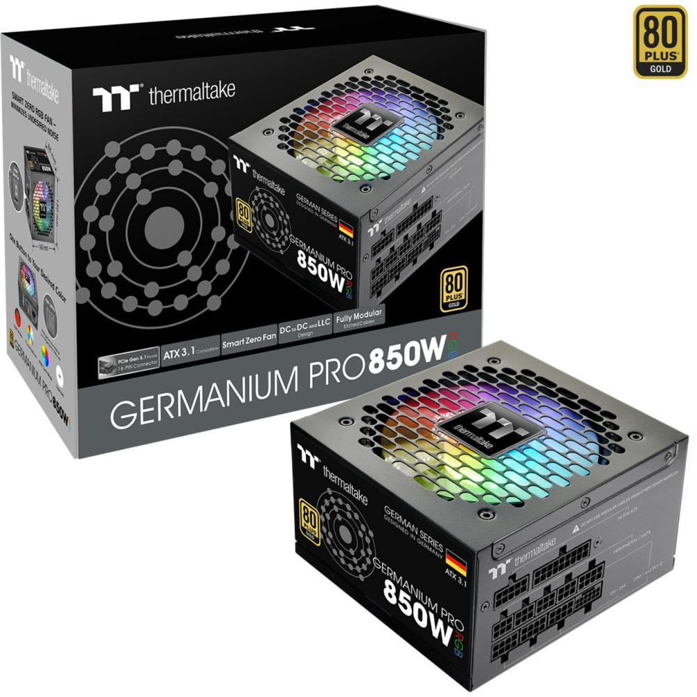 Thermaltake Germanium Pro RGB 850W, Alimentatore PC